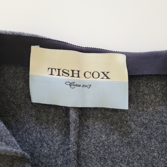 Tish Cox classic gray wool midi skirt - Picture 2 of 7